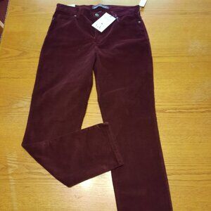 NWT Gloria Vanderbilt Amanda Slim Jeans Size 10 Crimson Crush Straight